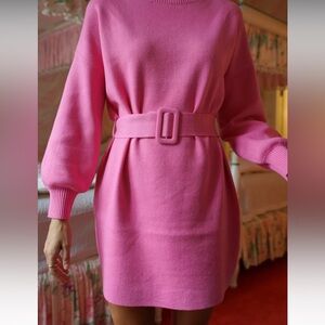 Fate brand perfect pink mini dress with belt